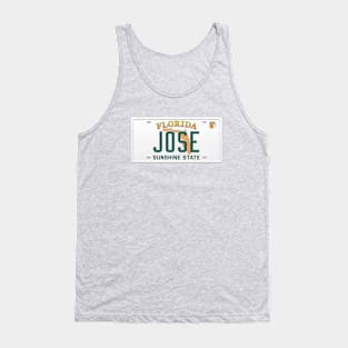 Jose License Plate - FL Tank Top